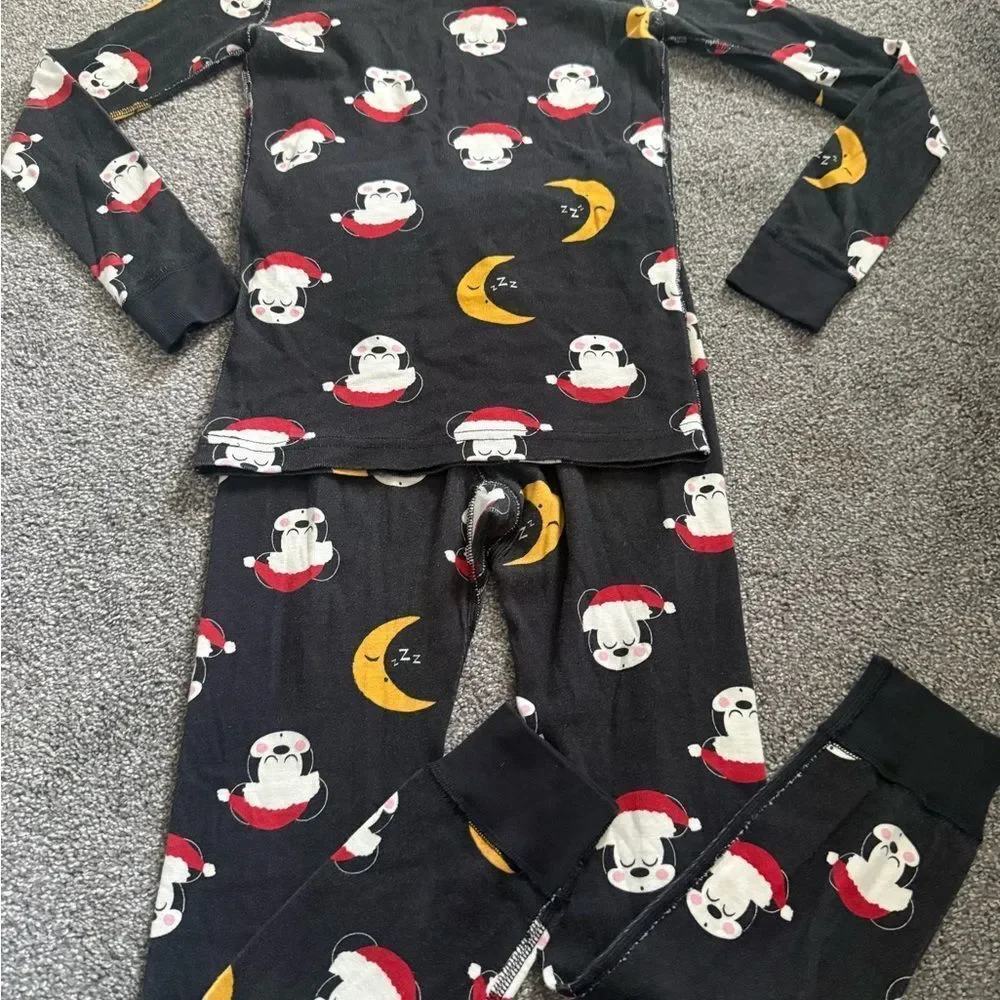 Hanna Andersson Mickey Santa Pajama Set Sz 120cm